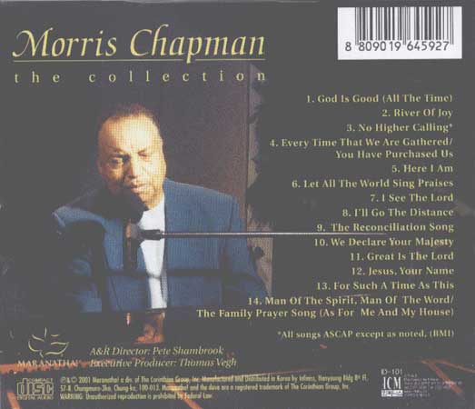 Morris Chapman - The Collection [워십 콜렉션] (CD)