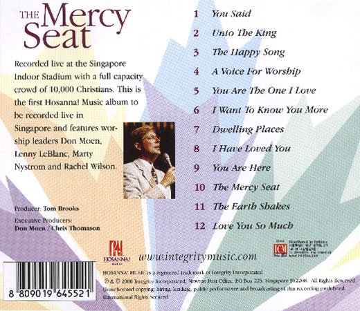 Don Moen - The Mercy Seat Seat with Don Moen (CD)