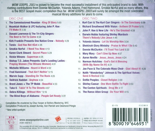WOW Gospel 2003 (2CD)