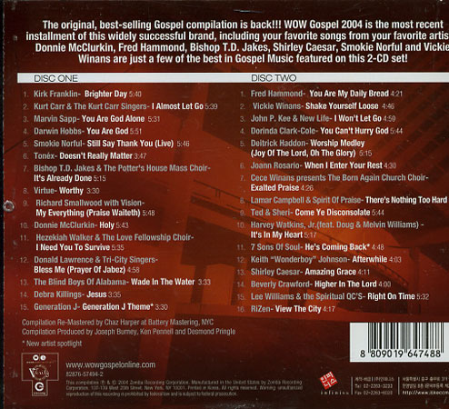 WOW Gospel 2004 (2CD)