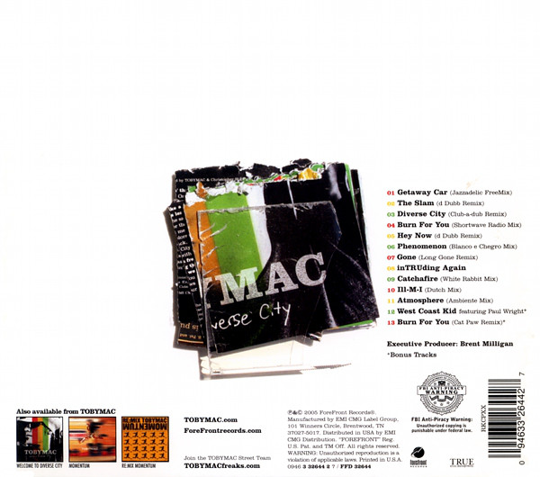 tobyMac - Renovating : Diverse City (CD)