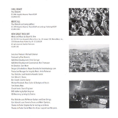 Paul Baloche - Live in KOREA (CD+DVD)
